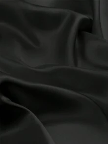 1PC Wedding Bridal Bridal Tinted Robe Silk Robe Wedding Makeup Advanced Dressing Gown Suitable For Hotels, Wedding Parties, Protective Party Wear Back To School - Black Bride - View 5