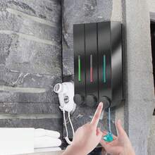 420ml 黑色壁挂式高端皂液器，单头、双头或三头。 - 黑色 - 查看 10