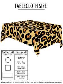 1 khăn trải bàn in họa tiết động vật - Họa tiết báo/hổ/ngựa vằn/hươu cao cổ, khăn trải bàn polyester nhiều kích cỡ, thích hợp cho trang trí sở thú/sinh nhật, tiết lộ giới tính, đám cưới và dã ngoại ngoài trời - Nhiều màu - Xem 22