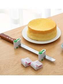 1pc Restaurant Baking Tools Stainless Steel Bread Knife Wooden Handle 8 Inches Cake Knife Serrated Bread Knife