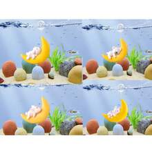 1 Stück Schwimmende Fischbehälter Dekoration, kleiner Taucher mit Schwimmkugelleine, kleine Fee mit Schwimmkugelleine, Mond kleines Tier mit Schwimmkugelleine, kreative Mini Dekoration für Fischbehälter Landschaftsgestaltung, Schildkröten Tank Schwimmend, Aquarium Dekoration, Aquarium Zubehör, Fischbehälter-Gefährten geeignet für alle Arten von Fischbehältern und Schwimmbädern, Heim & Leben / Heimdekoration / Wasserobjekte und Zubehör.