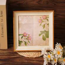 1/3/5/10pcs Customizable Slanted Edge Wooden Photo Frames, Vintage Frame, Fits 5"X 6" Photos, Tabletop Display, Home Decor, Lovely & Delicate. Personalized Gift, Couple Photo, Holiday/Birthday Gift.