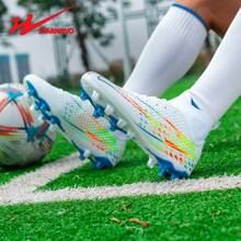 STARNOVO Dual-Star 8-Stud Football Shoes For Men & Women, With Elastic Collar For More Comfort, Professional Soccer Cleats For Training And Match