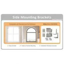 White Cordless Room Darkening 2 In.Faux Wood Window Blind 69.5in.W X 48in.L - 1 - View 11