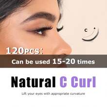 Pestañas postizas autoadhesivas GAQQI, pestañas en racimos de 10-14 mm de estilo manga natural, pestañas reutilizables sin pegamento con rizo C, nuevas pestañas en racimos precoladas con láminas finas (PG25)