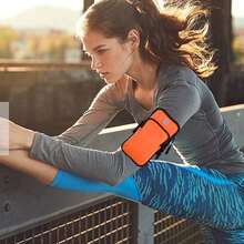 1pc Multifunctional Outdoor Running Arm Bag For Marathons, Sports Armband For Men & Women, Fits Phones Under 6 Inches, Suitable For Running, Jogging, And Gym - Black - View 9