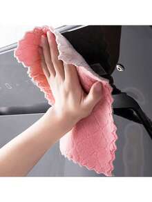 Random Color Kitchen Towel And Dishcloth Set, Including Dishcloth, Cleaning Cloth, Wiping Cloth, Suitable For Women's Gifts On Various Holidays Like Valentine's Day, Christmas, Mother's Day, Thanksgiving, New Year, Wedding, Marriage - Multicolor - View 5