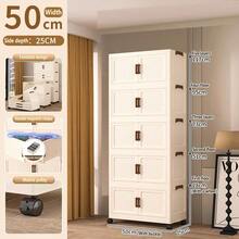 5/4/3/2/1 Layer Storage Cabinet, No Installation Required, Clothes Organizer Box, Plastic Folding Utility Storage Cabinet - Multicolor - View 30