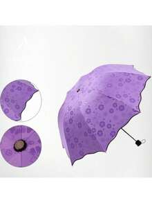 3 piezas Sombrilla Magica Grande De Bolsillo Protección Uv Paraguas Magico - Azul - Ver 5