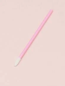 50pcs Disposable Lip Brush Set, Including Mascara Brush, Lipstick Brush, Lip Gloss Brush, And Other Makeup Cleaning Tools - Pink - View 4