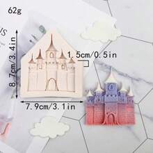 Prinzessinnenschloss Silikon Fondant Form, Schokoladen Backform, handgemachte DIY Torte Dekoration Einsatzplatte, Schokoladen Form, Backform, Tortenboden Form