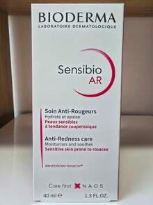 Crema facial dermatológica calmante enrojecimiento piel sensible 40ml hidratación alivio irritación tratamiento profesional beauty cuidado facial - Blanco - Ver 1