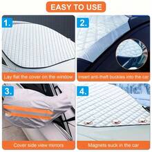 1pc Thickened Automotive Sunshade Windshield Cover, Protects Car Windshield From Sunlight, UV And Snow
