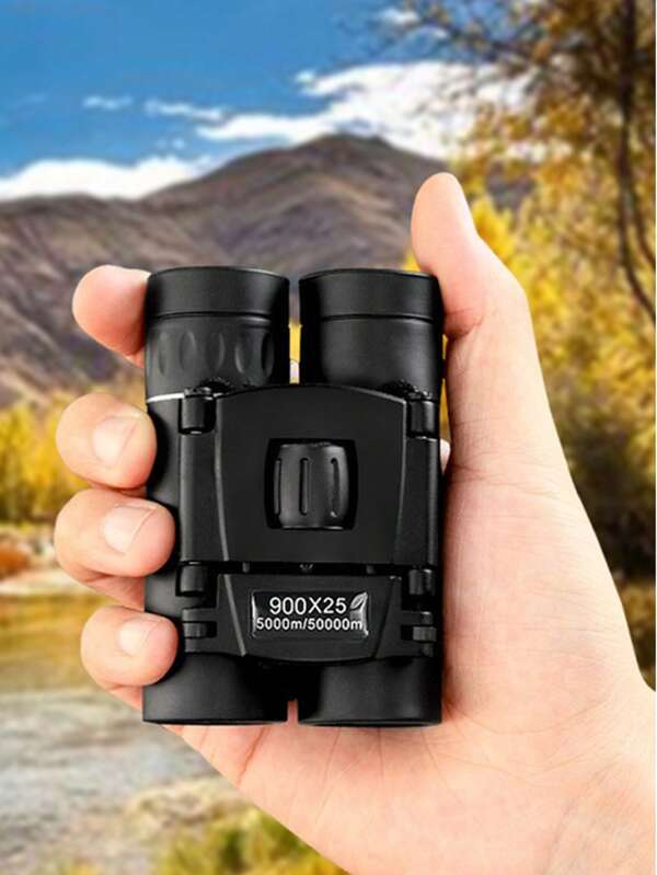 1 pieza Telescopio con zoom de 900x25, Binoculares profesionales de alta definición BAK4 con gran alcance, Binoculares plegables para exteriores FMC portátiles, Gran regalo para amigos en cumpleaños o días festivos, Adecuado para campamento, viaje, observación