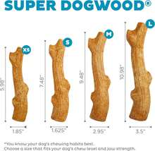 Outward Hound By  Super Dogwood Durable Dog Chew Toy, Large - Long Lasting Chew Stick Made With Real Wood - USA Made, L - XS - 查看 6