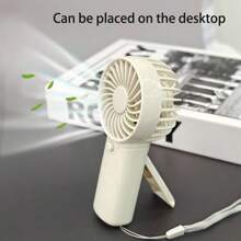 1pc Portable Single-Speed Mini Fan With Hanging Strap, Back To School Gift, Outdoor Party Favor, (Batteries Not Included)
