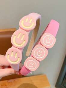 2/5pcs Macaron Color Sweet & Cute Minimalist Fashion Headbands For Teenage Girls - Multicolor - View 2