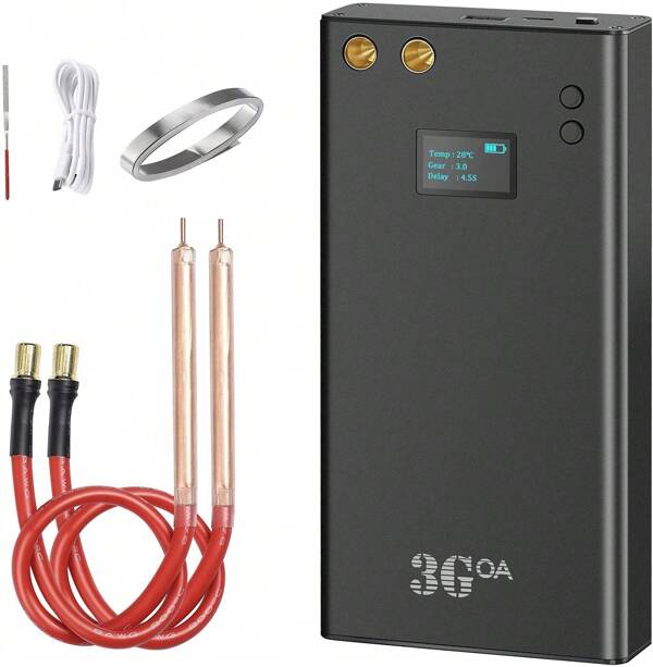 Mini Punktschweißgerät mit LCD-Bildschirm 7500mAh Battery Spot Welding Machine 5M Nickelblech 70 Gänge einstellbar Household