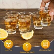 1oz Small Liquor Glass, Suitable For Hotels, Commercial, And Home Use