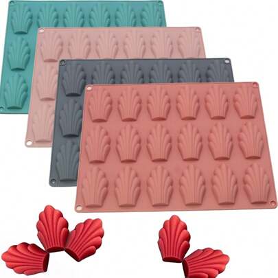 1pc Madeleine Silicone Baking Mold, DIY Baking Romantic Surprise, Beginner-Friendly Cake Baking Decoration Mold To Unlock New Pastry Designs