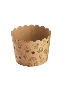 1set/8pcs,Antique Single-Use Scone Cups, Thick Muffin Cups, Paper Cupcake Liners, Scone Molds, Baking Tools, Kitchen Gadgets, Kitchen Accessories