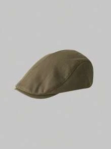 1 Stück Unisex Retro Britische Stil Zeitungsjungenmütze, Frauen Straßen Lässig Barett, Herren einfarbige minimalistische Zeitungsjungenmütze, Paar Frühling/Sommer Malermütze, vielseitig