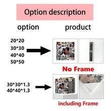 1Pc Personalized Photos To Canvas Print - Canvas Prints With Your Photos On Custom Wall Art For Bedroom, Living Room, Wedding, Baby, Pet, Family, Love, Couple, Friend, Picture, Photo, Framed Wall Art, Gift, Best Friend Gift, Family Gift, Birthday Gifts,Graphic Print - Multicolor - View 6