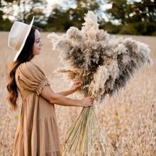 21 Inch 10/20pcs Luxury Pampas Grass Bohemian Style Natural Dried Flowers Home Table Decorations Floating Flowers Soft Feathers Desk Decor Rustic Farmhouse Decorationchristmas Decorations,Halloween Decorations
