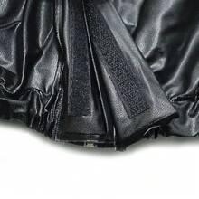 Capa de Chuva PVC Motoboy com Bolso Rm Moto - Preto - Visão 6