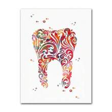 1 pieza de pósteres artísticos de anatomía de dientes humanos vintage, ilustración de dientes, lienzo médico dental, impresiones de pared, imágenes para decoración del hogar, marco opcional