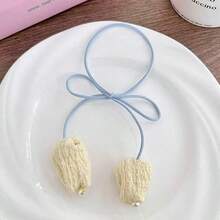 1/3pcs Adjustable Long And Short Hair Cords Tulip Faux Pearl Hair String Dopamine Tulip Fresh And Simple Meatballs Versatile - Multicolor - View 10