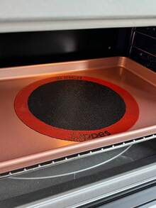 Cippes 8/10/12 Inch Round Silicone Baking Mat, 3 Sizes Available - 8/10/12 Inch, Non-Stick Reusable Heat Resistant Baking Mat For Pizza, Bread, Cake Molds, Air Fryer, Oven - Black - View 8