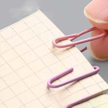 1 Box Macaron Color Large Capacity Binder Clips | Smooth, Non-Slip Morandini Paperclips | High Aesthetic Office File Organizer | Student Bullet Journal Decorative Clips | Healing Desk Stationery | Cute Macaron Colors To Add Vibrancy To Desk | Smooth, Non-Slip Design For Effortless Use, Reduces Hand Fatigue,Back To School,School Supplies