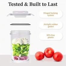 5/7/10/12/15/18/24/30 Pieces Sealed Food Storage Containers With Lids - Plastic Kitchen Storage Containers For Organizing And Storing Cereals, Rice, Pasta, Flour And Sugar With Labels And Pens Included.