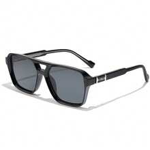 HBK 双梁设计眼镜 大方形 CP+PC 框架 复古装饰眼镜 节日礼物 摄影道具眼镜