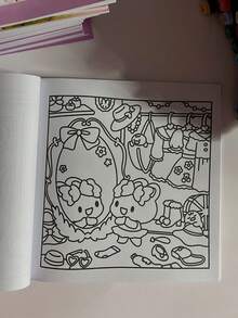 Días de ensueño: Un libro para colorear kawaii de escenas caprichosas: 30 páginas para colorear con lindas vacas, ranas, conejos, osos, patos y nutrias, de vuelta a la escuela, útiles escolares - A - Ver 3