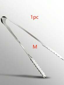 1/2pcs Stainless Steel Ice Tongs, Practical Sugar Tongs, Ice Coffee Self-Service Barbecue Food Tongs, Barbecue Supplies, Fruit Tongs, Cube Sugar Tongs, Multifunctional Ice Tongs, Kitchen Utensils