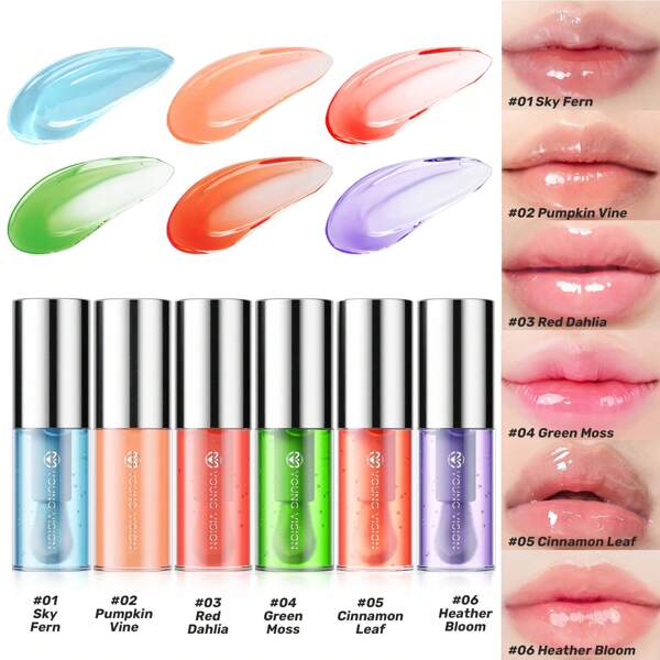 YOUNG VISION 1pc Candy-Colored Mint Lip Oil/Tint, Moisturizing Lip Care For Summer