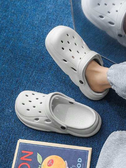 EVA Sandals For Teens & Teen, Light Breathable Hollow Slip-On Shoes, Casual Indoor & Outdoor Sports