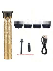 [Ensemble d'outils de toilettage] Tondeuse à cheveux et tondeuse à barbe professionnelle pour hommes, conception pratique et portable vous permet de maintenir une belle apparence à tout moment et partout, performances durables vous aident à entretenir une coiffure parfaite, convient aux hommes et aux femmes