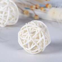 Conjunto de 3/6 varetas de aromaterapia com óleo essencial para decoração de mesa, bolas de vime natural, contas, folhas, margaridas secas, varetas difusoras artesanais, purificador de ar para banheiro, quarto, decoração de casa