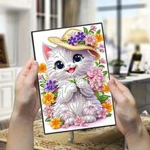 1 Set 5D DIY Diamond Painting Notebook, Small Bird Theme Patterns, Diamond Painting Notebook Kit, Suitable For Handmade Creative Gift - Multicolor - View 9