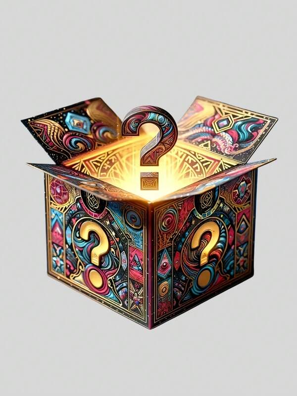 Überraschungsgeheimnisbox, eine Geheimnisbox gefüllt mit 20 Styles von Charms, zufälliges Versenden von zwei Typen, darunter Armbänder, Halsketten, Schlüsselanhänger Auto Charms, Rucksack Charms, Geschenke für Männer und Frauen, geheimnisvolle Geschenkbox als Überraschung für Freunde, Familie, Mütter, Lehrer, Feiertagsgeschenke, zufälliges 2er Set