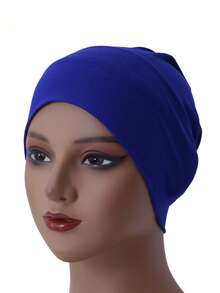 1pc Women's Solid Color Soft Viscose Hijab Neck Gaiter Inner Cap, Elastic Silky Thick And Comfortable, Suitable For Daily Headscarf Wear For Dress - Modal Bottom Hat Innercap - View 25