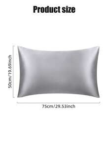 2 Stücke Satin Kissenbezüge (ohne Kissenkern), einfarbiger Kissenbezug - Größe 75x50 cm/20*30 Zoll, geeignet für Haut und Haare, weich und atmungsaktiv, glatt und kühl, geeignet zum Schlafen, geeignet für Schlafzimmer, Sofa, Heim-Dekoration.