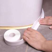 Nastri sigillanti impermeabili ad alta adesività, adatti per bagno, cucina e altre occasioni. Progettazione autoadesiva per installazione senza utensili, copre efficacemente le lacune per impedire la penetrazione dello sporco e migliora l'estetica degli angoli.