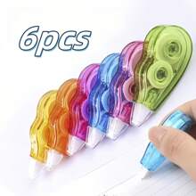 6/3PCS Correction Tape, Easy To Use Instant Correction, Suitable For Students, Office Staff Use