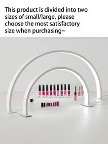 1PC 14-Inch/20-Inch Acrylic Nail Lighting Lamp, Semi-Circular Nail And Beauty Lighting Desk Lamp, LED Lighting Desk Lamp, USB-Powered, Suitable For Commercial Nail Lighting, Beauty Lighting Lamps, White/Pink.