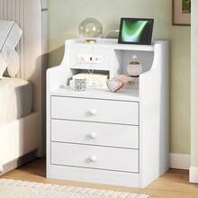 Nightstands - White - View 1