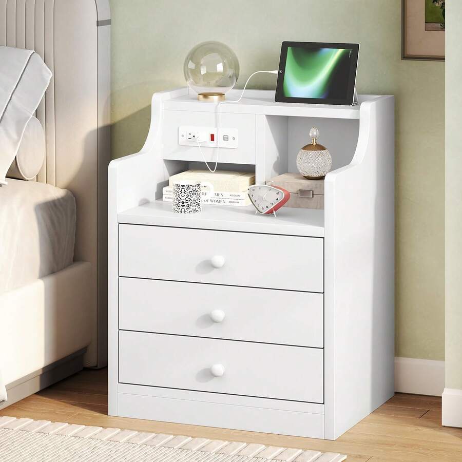 Nightstands - White - View 1